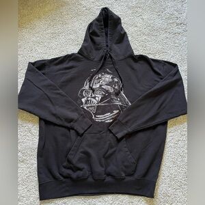 Star Wars Men’s Darth Vader Black Sweatshirt Hoodie Size XL? Cotton Drawstrings